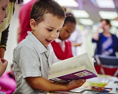 Boy reading