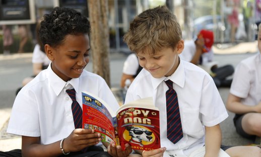 children reading