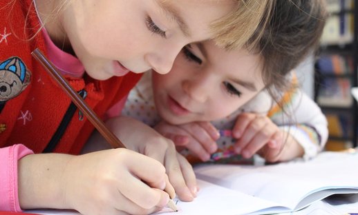 Wellbeing - girls writing