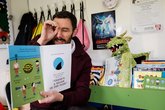 Stoke Little Library van staff member