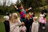 Alan Barrett storyteller at Bear Hunt event