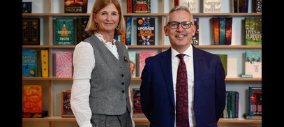 Photo of Joanna Prior Chair and Jonathan Douglas CEO - March 2024