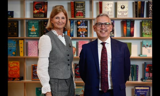 Photo of Joanna Prior Chair and Jonathan Douglas CEO - March 2024