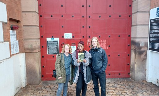 Lady Unchained with NPR Producers after New Chapters workshop in HMPYOI Aylesbury