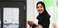 Young person female secondary school classroom National Literacy Trust