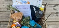 Story sack example - We're Going on a Bear Hunt basket