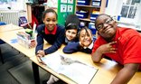 children in classroom