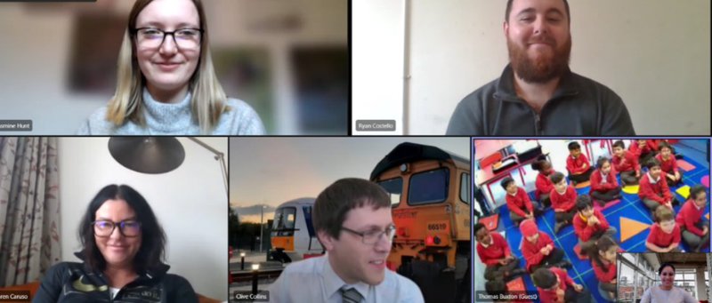 Volunteers from Chiltern Railways brought careers to life in an online Q&A workshop