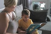 Reading with mum