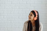 Teenager with headphones